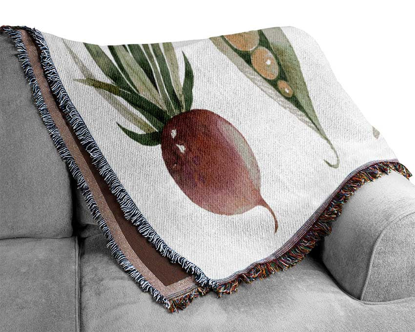 Set Of 5 Veg Woven Blanket