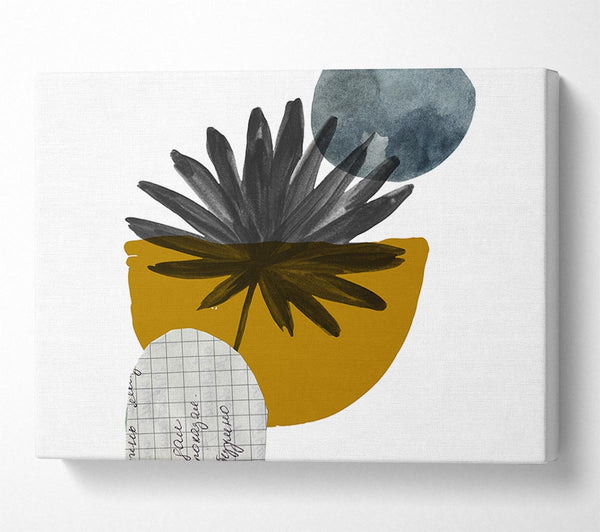  A Canvas Print of Mid Century Modern Branch Shapes Canvas Art