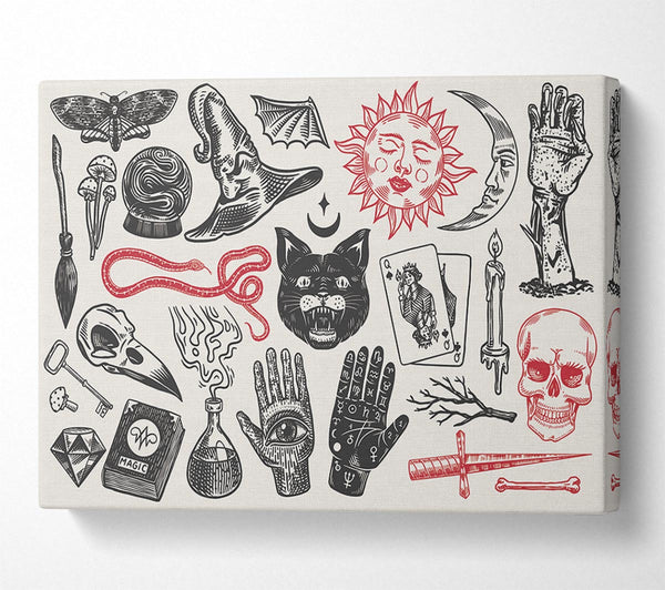  A Canvas Print of The Witch Starter Pack Canvas Wall Art