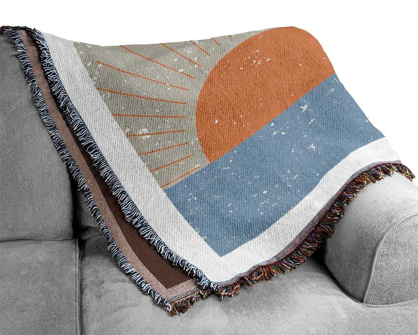 Sunrise Sunset Moon Woven Blanket