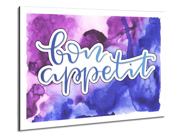 Bon Appetit Saying Metal Print