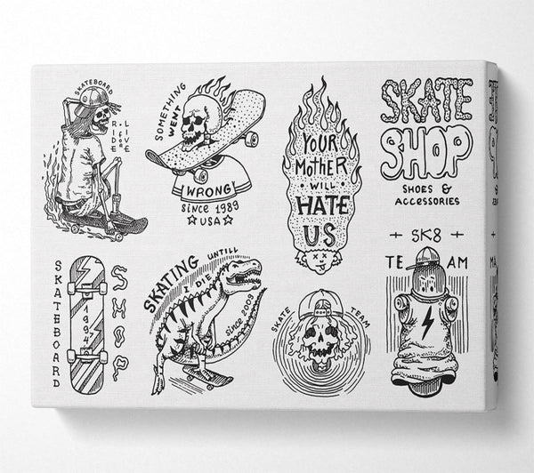  A Canvas Print of The Skate Shop Canvas Print