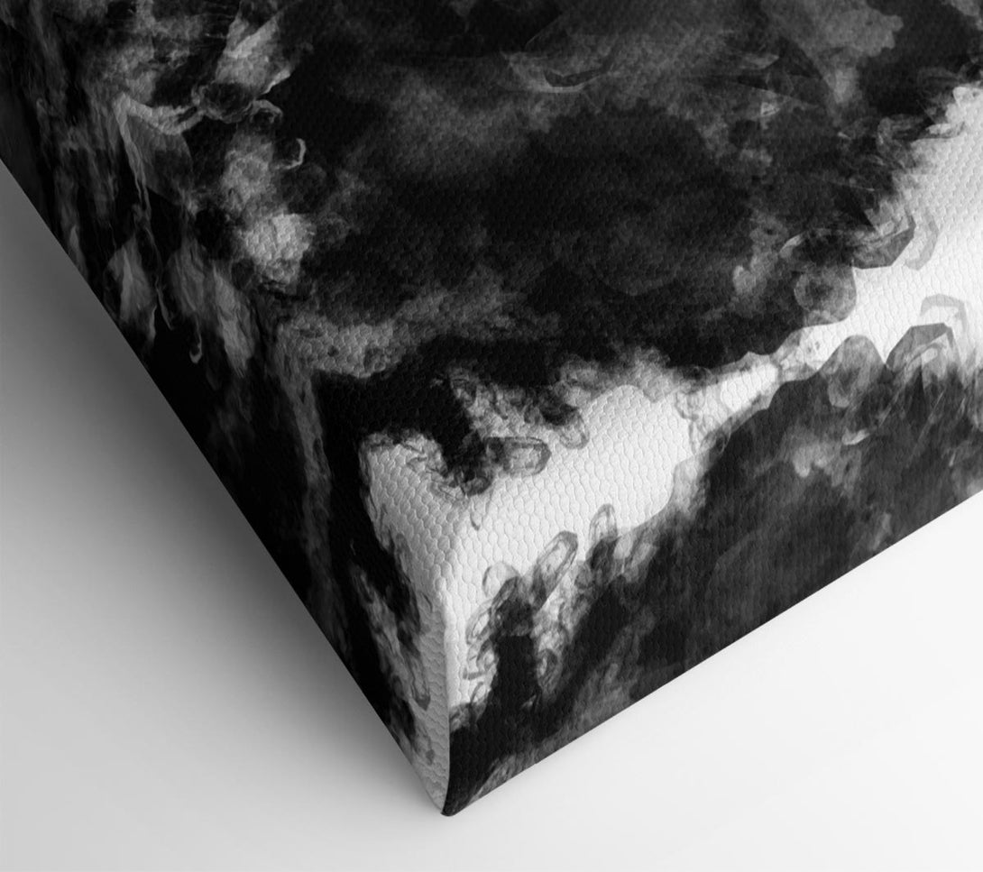  A Canvas Print of Black Big Hair Canvas Art