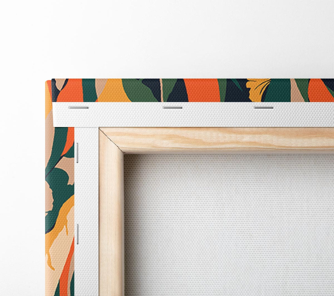  A Canvas Print of The Flow Of Striped Verge Canvas Print