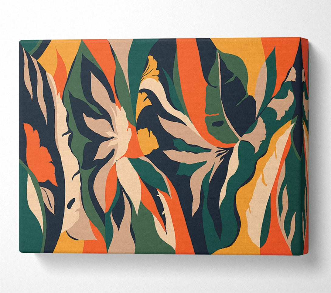  A Canvas Print of The Flow Of Striped Verge Canvas Print