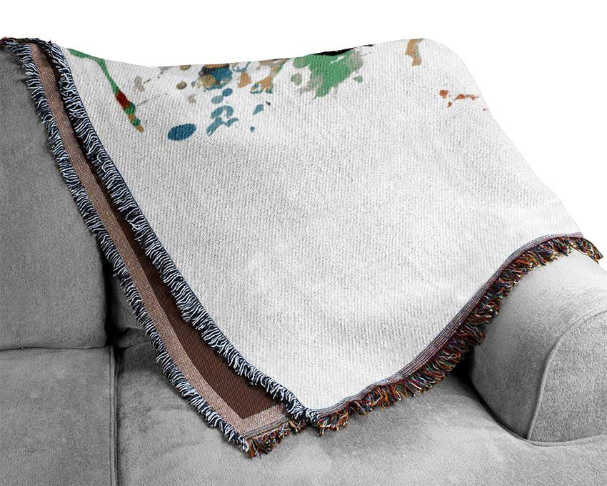 Elephant Ear Butterfly Woven Blanket