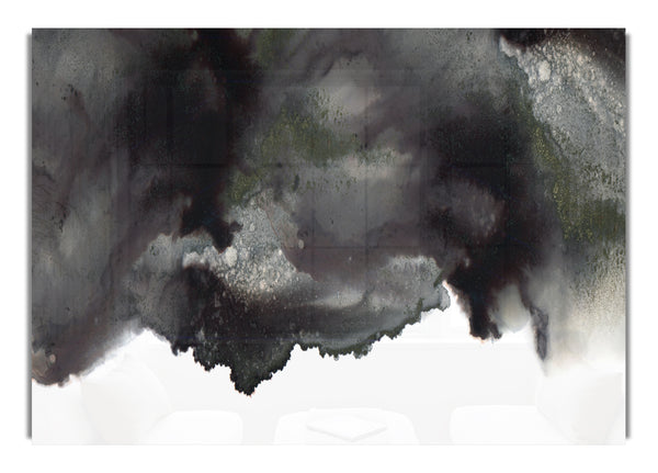 Black On White Abstract Cloud