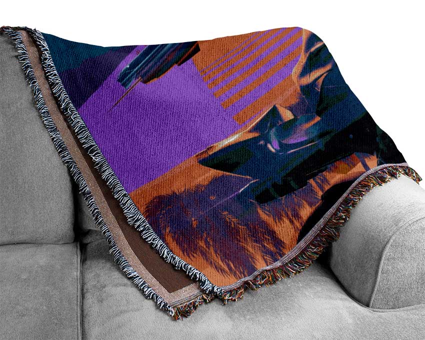Racing The Jet Woven Blanket