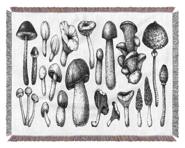 The Toadstool Collection Woven Blanket