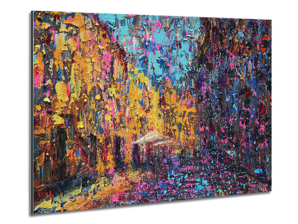 Blobs In The City Metal Print