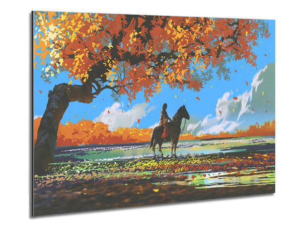 The Rider In The East Metal Print
