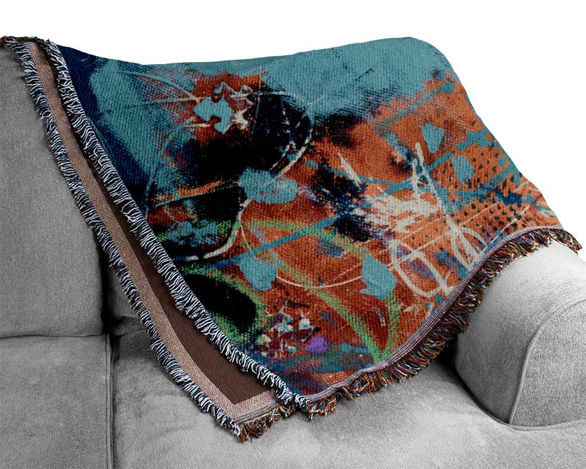 Graffiti Layers Woven Blanket