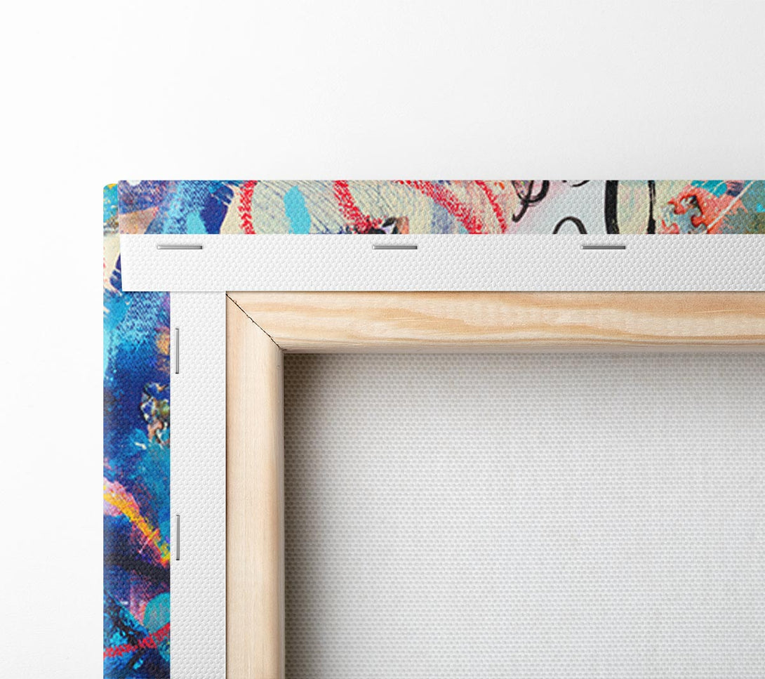  A Canvas Print of Graffiti Layers Canvas Art