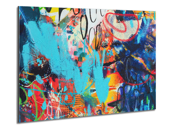 Graffiti Layers Metal Print