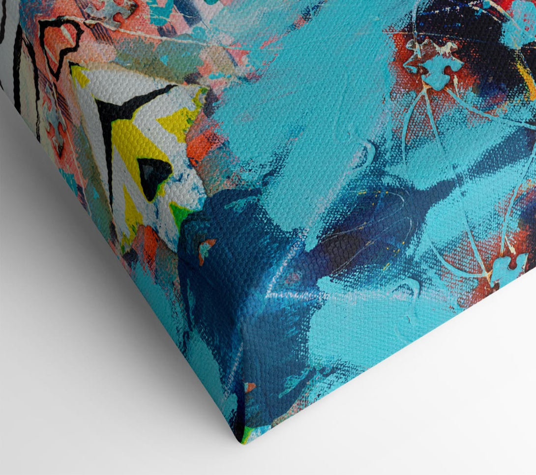  A Canvas Print of Graffiti Layers Canvas Art