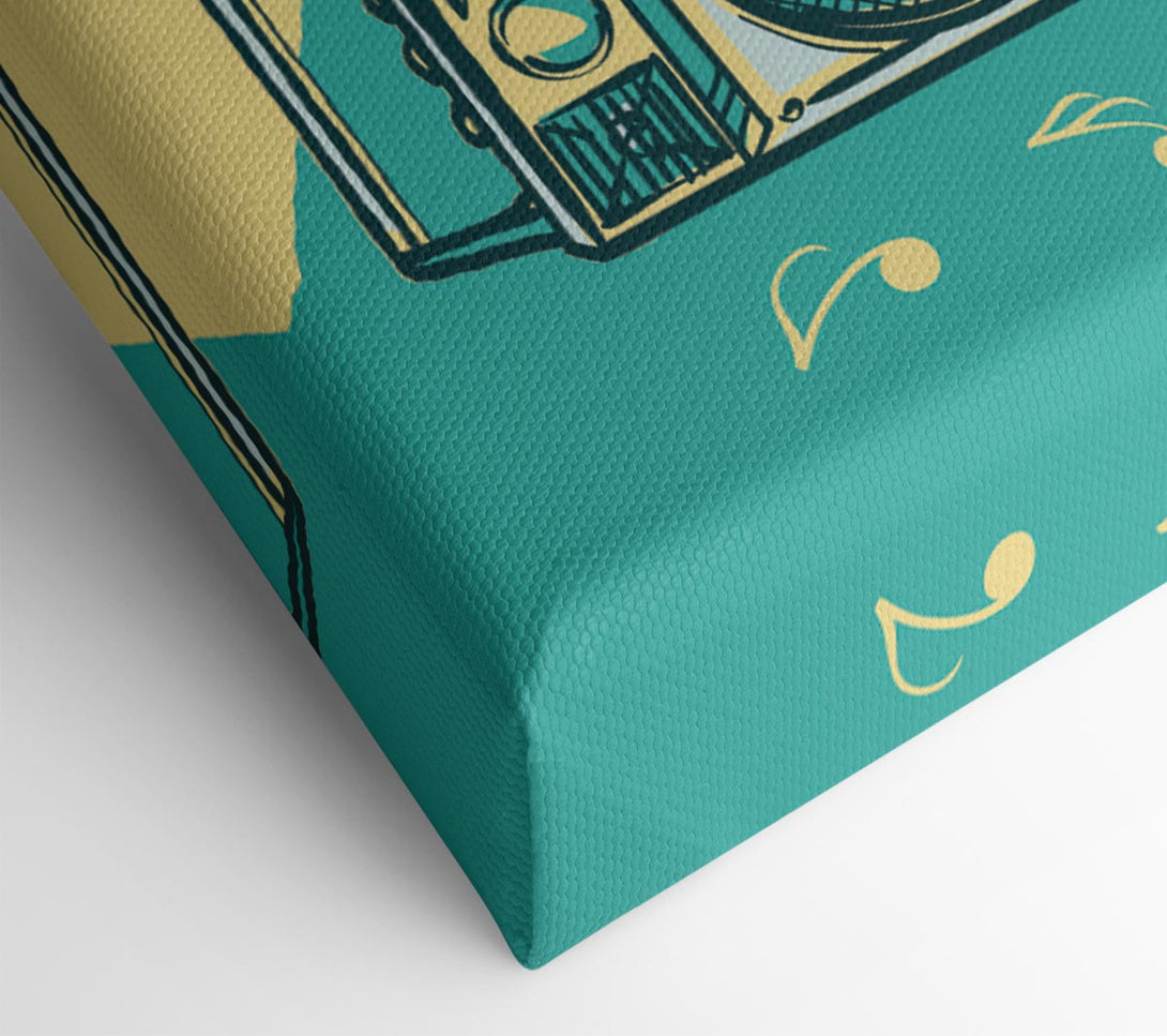  A Canvas Print of Boombox Music Maker Canvas Print