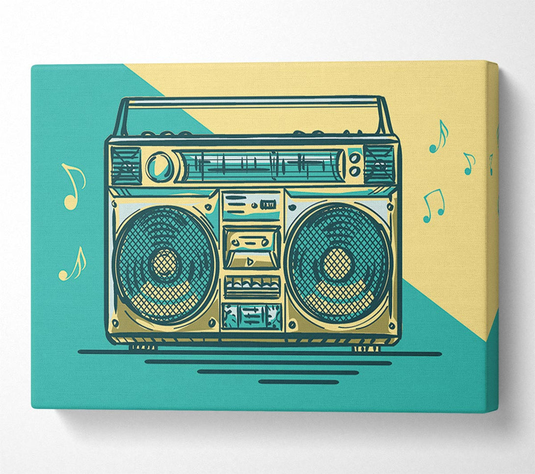  A Canvas Print of Boombox Music Maker Canvas Print