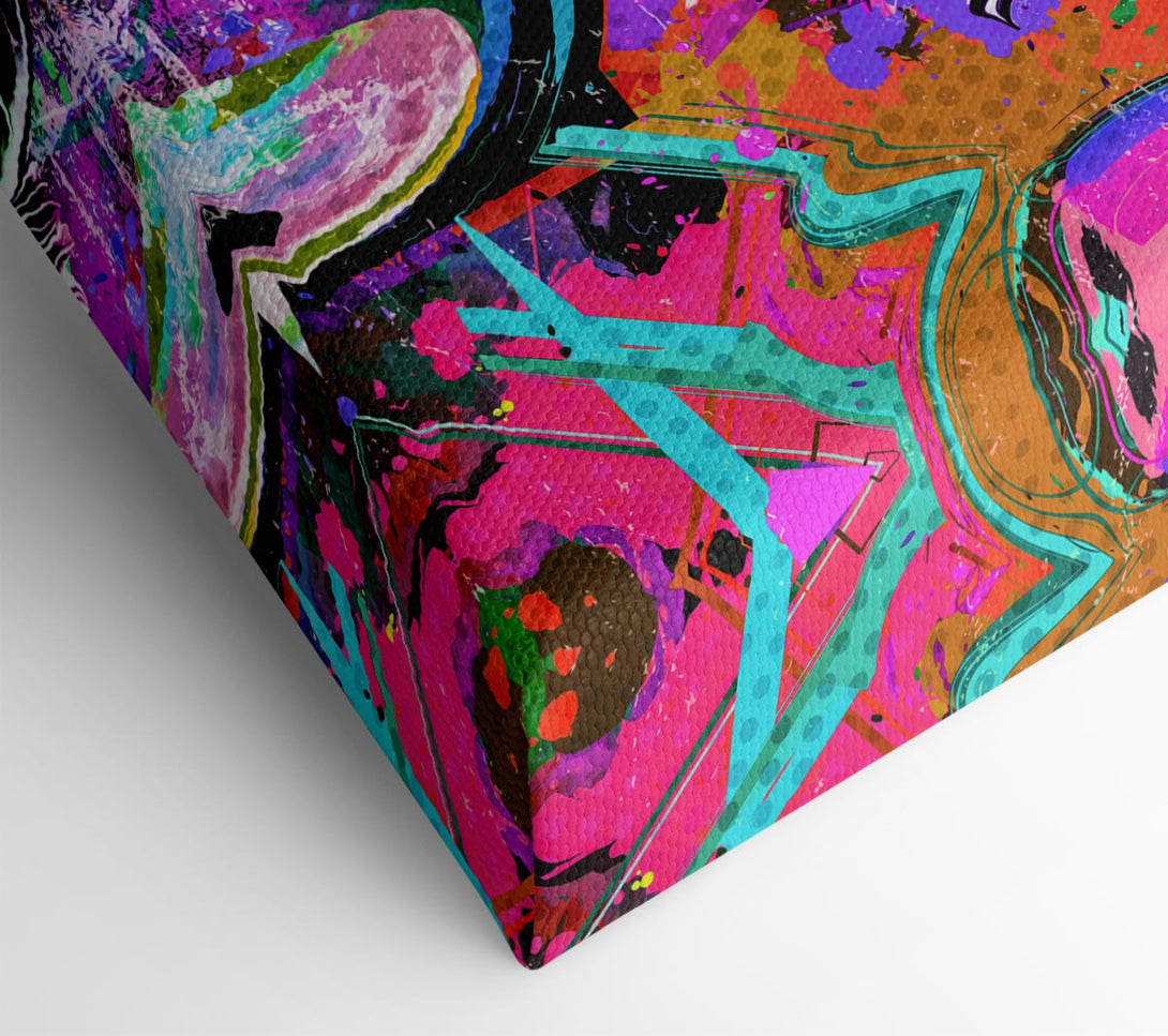  A Canvas Print of The Urban Zebra Canvas Wall Art