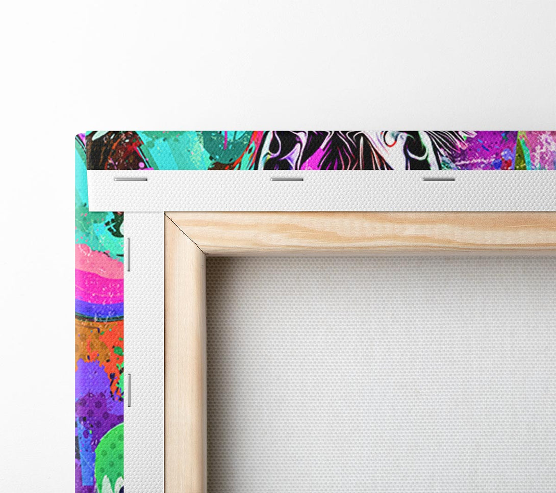  A Canvas Print of The Urban Zebra Canvas Wall Art