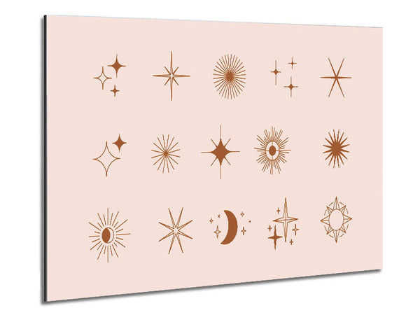 Stars Of The Universe Subtle Metal Print