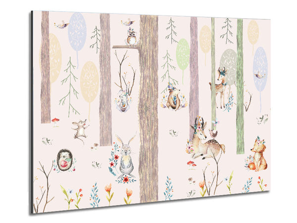 The Little Woodland Scene Metal Print