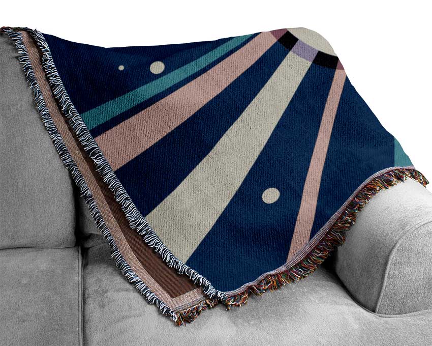 The Sun In Space Woven Blanket