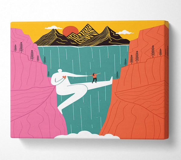 A Canvas Print of The Man Bridge Canvas Print