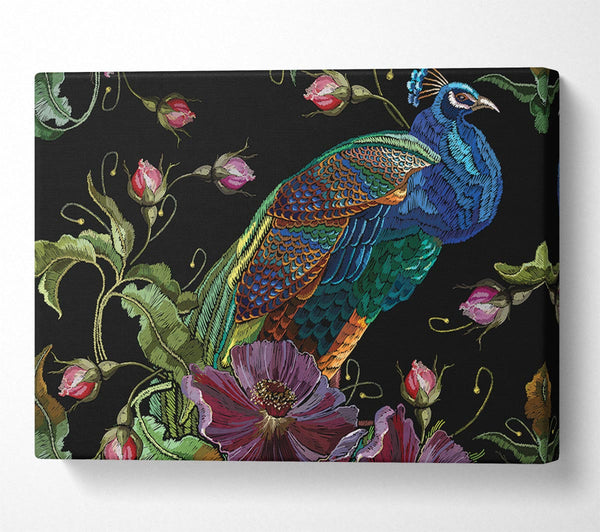  A Canvas Print of The Beautiful Peacock Nest Canvas Wall Art