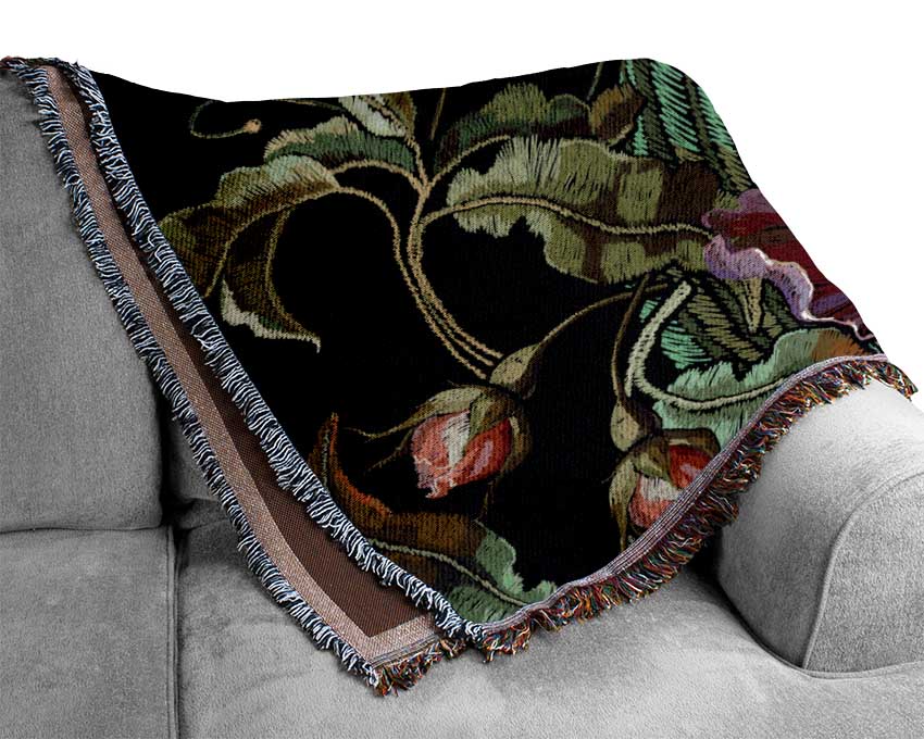 The Beautiful Peacock Nest Woven Blanket