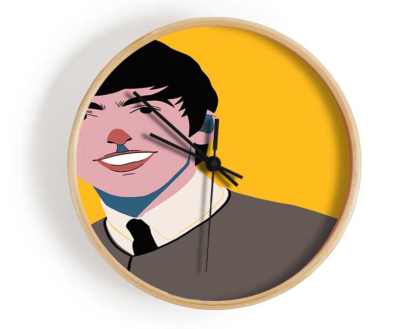 The Beatles On Yellow Clock - Wallart-Direct UK