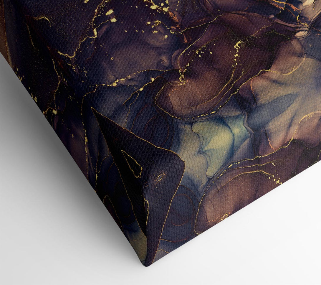  A Canvas Print of Smokey Chocolate Gold Canvas Print