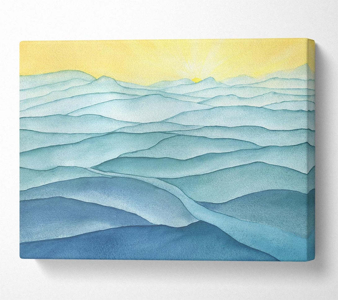  A Canvas Print of The Gentle Ripple Waves Canvas Wall Art