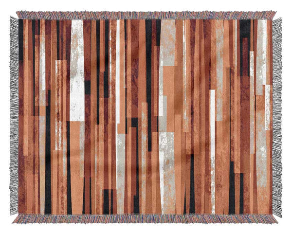 Red Line Drop Woven Blanket