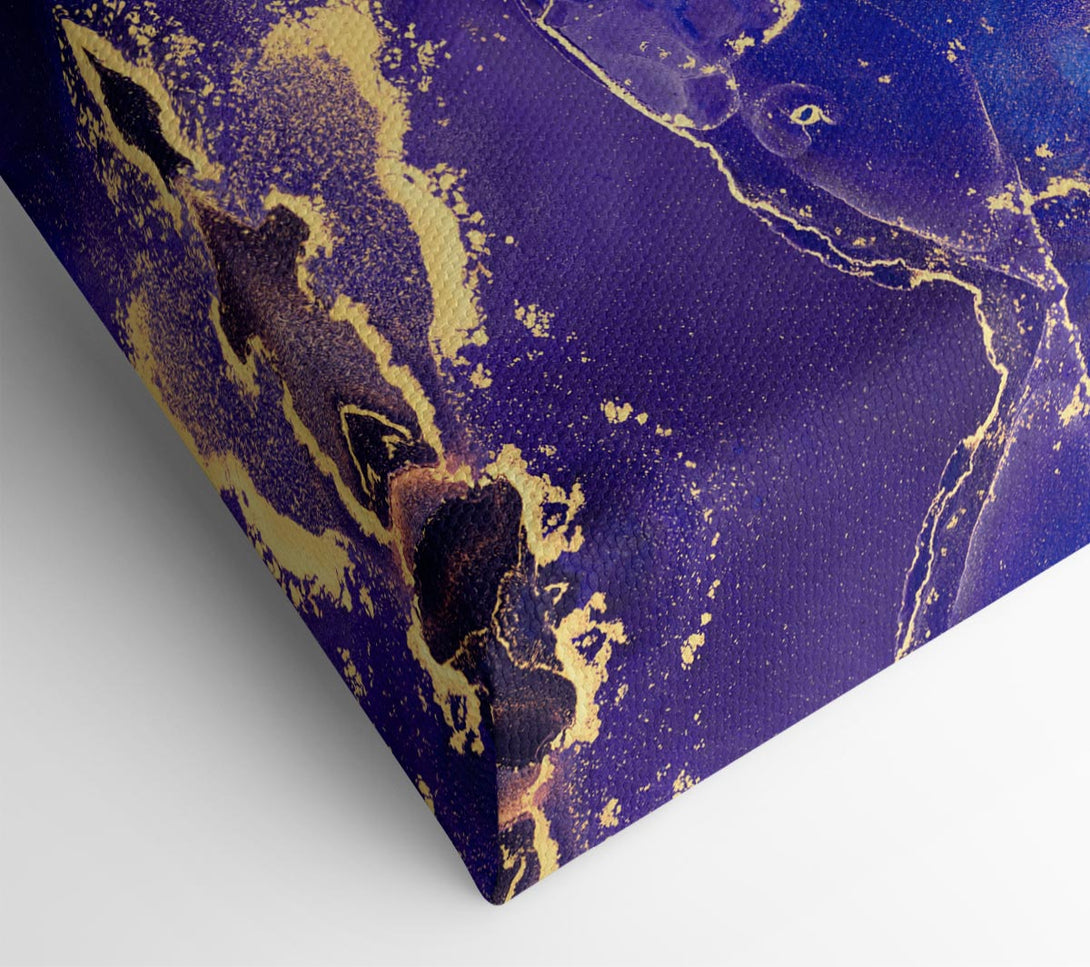  A Canvas Print of Royal Blue Glitter Canvas Print