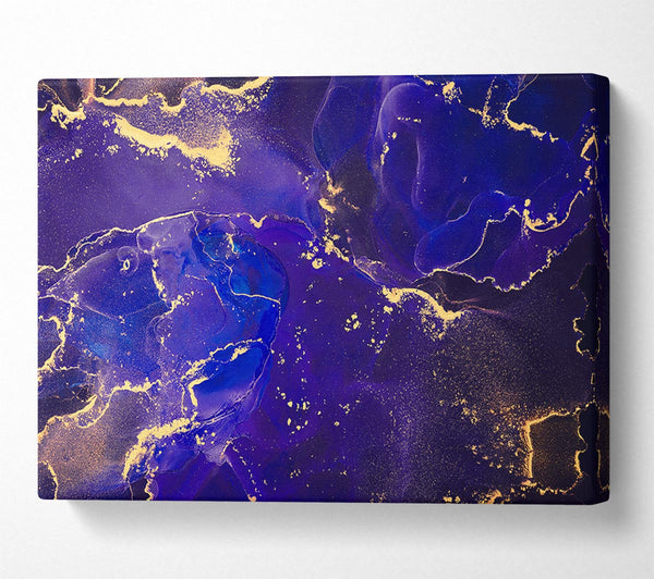  A Canvas Print of Royal Blue Glitter Canvas Print