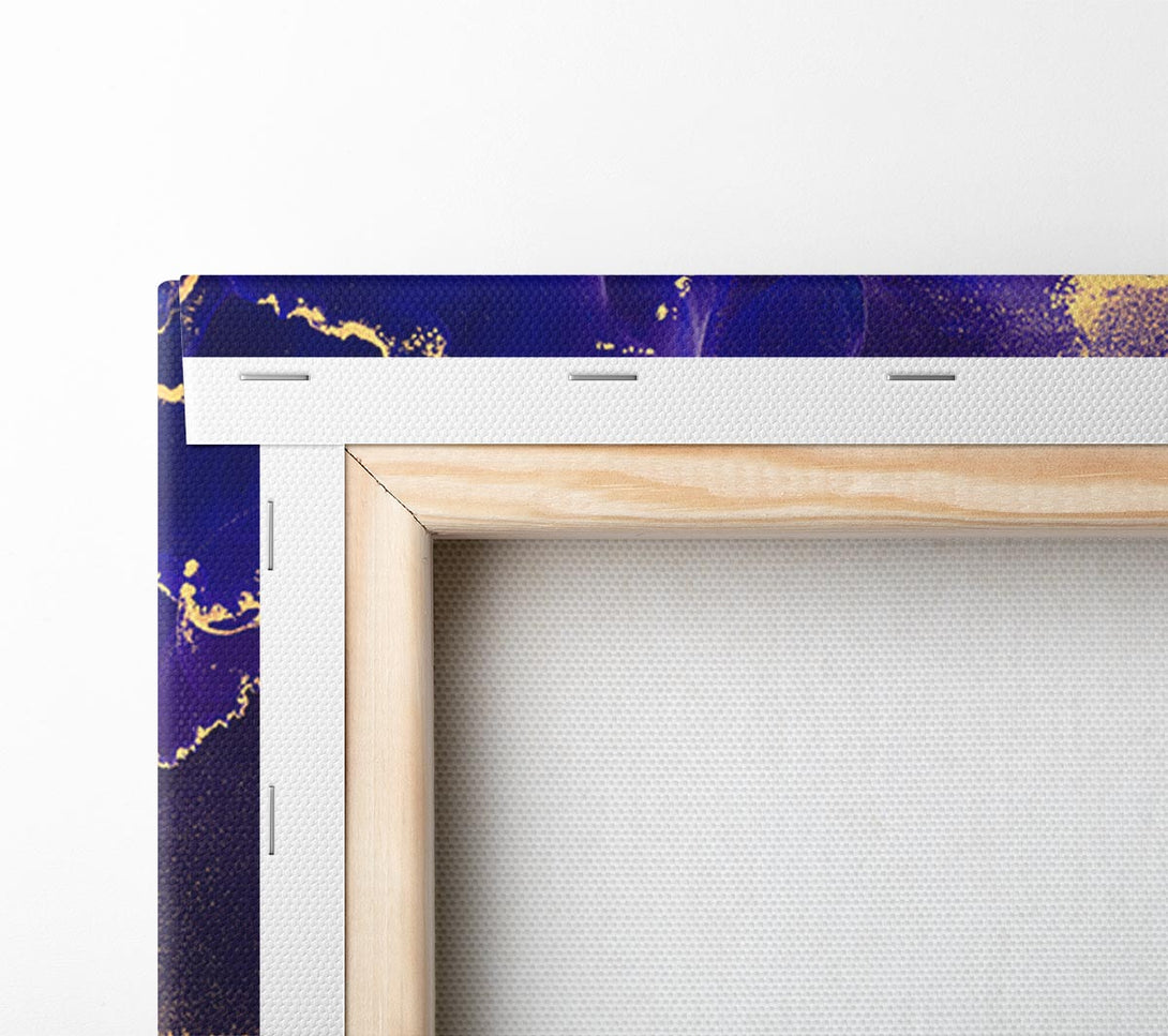  A Canvas Print of Royal Blue Glitter Canvas Print