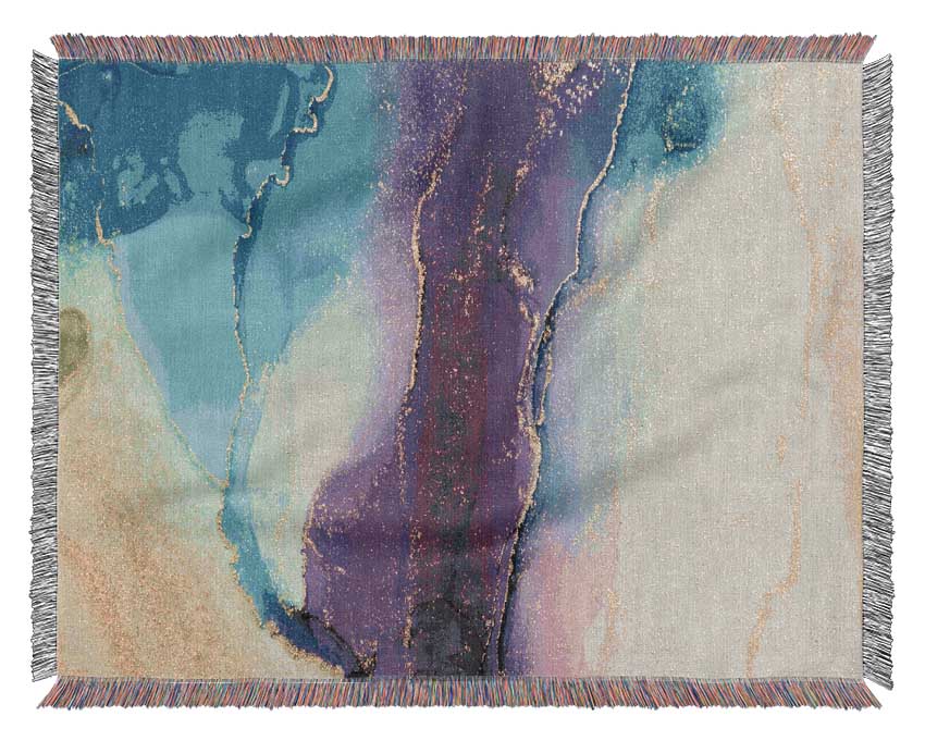 The Purple Central Glitter Woven Blanket