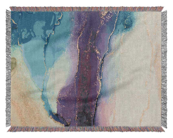 The Purple Central Glitter Woven Blanket