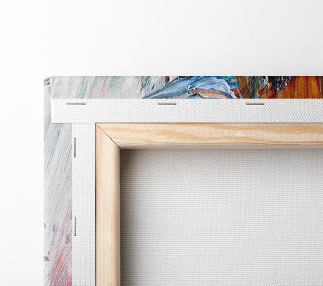  A Canvas Print of The Swipes Of The Paint Brush Canvas Wall Art