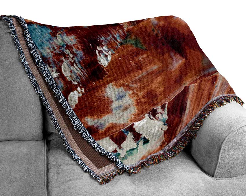 The Swipes Of The Paint Brush Woven Blanket