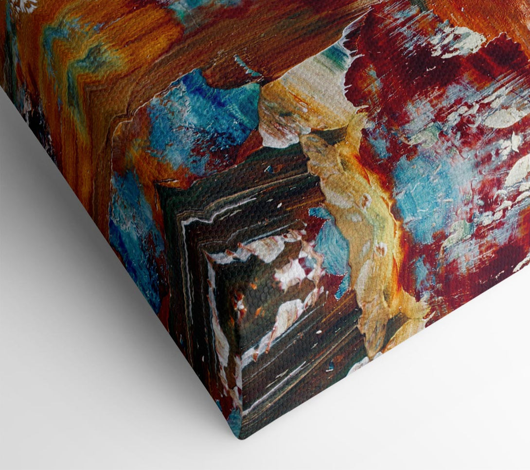  A Canvas Print of The Swipes Of The Paint Brush Canvas Wall Art