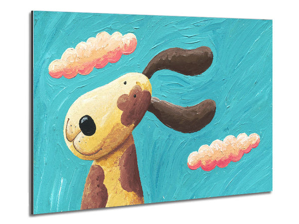 The Dog In The Wind Metal Print