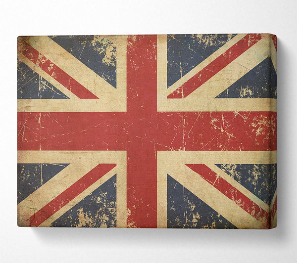  A Canvas Print of Grunge Union Jack Erosion Canvas Print
