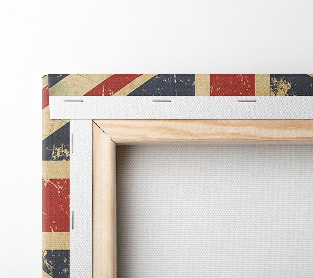  A Canvas Print of Grunge Union Jack Erosion Canvas Print