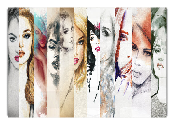 Damenmode Aquarell
