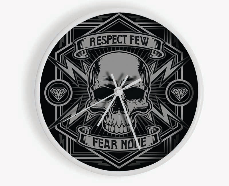 Respect Few Fear None Clock - Wallart-Direct UK