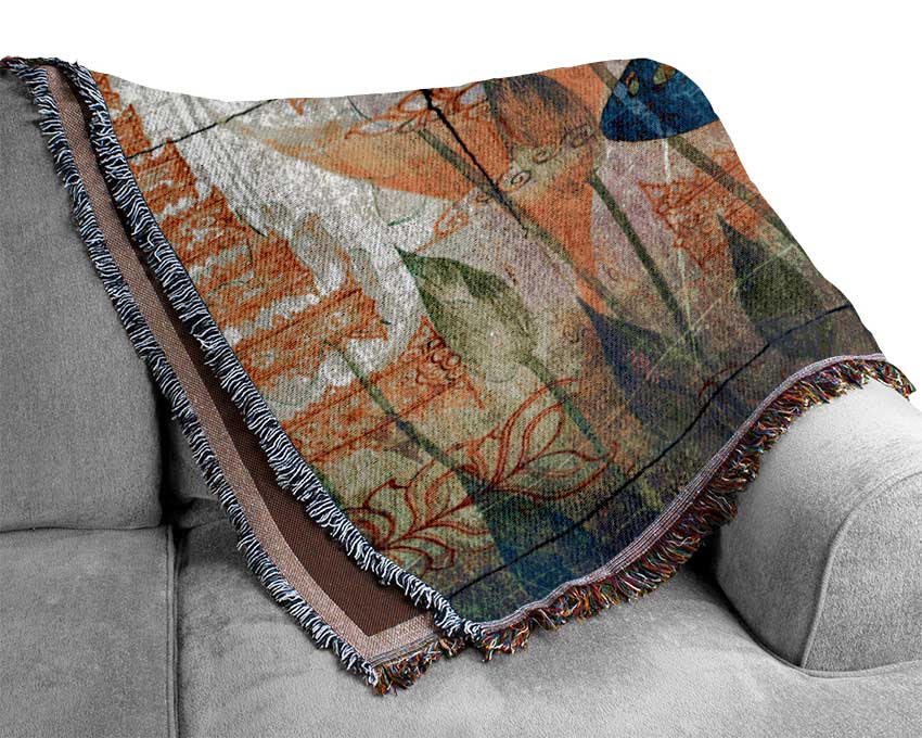 The Vivid Butterfly Grunge Woven Blanket