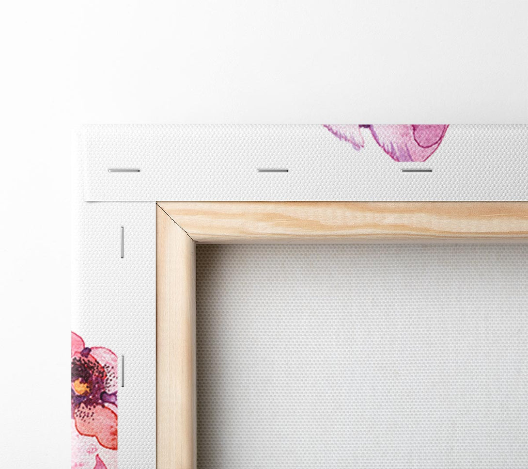  A Canvas Print of The Pink Orchid Branch Single Canvas Print