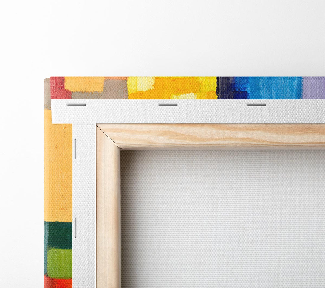  A Canvas Print of Patchwork Colours Mix Canvas Wall Art