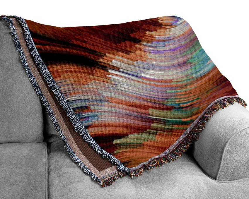 The Lines Are Close Woven Blanket